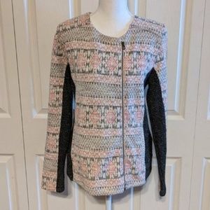 Lucky Brand Sweater with off center zipper